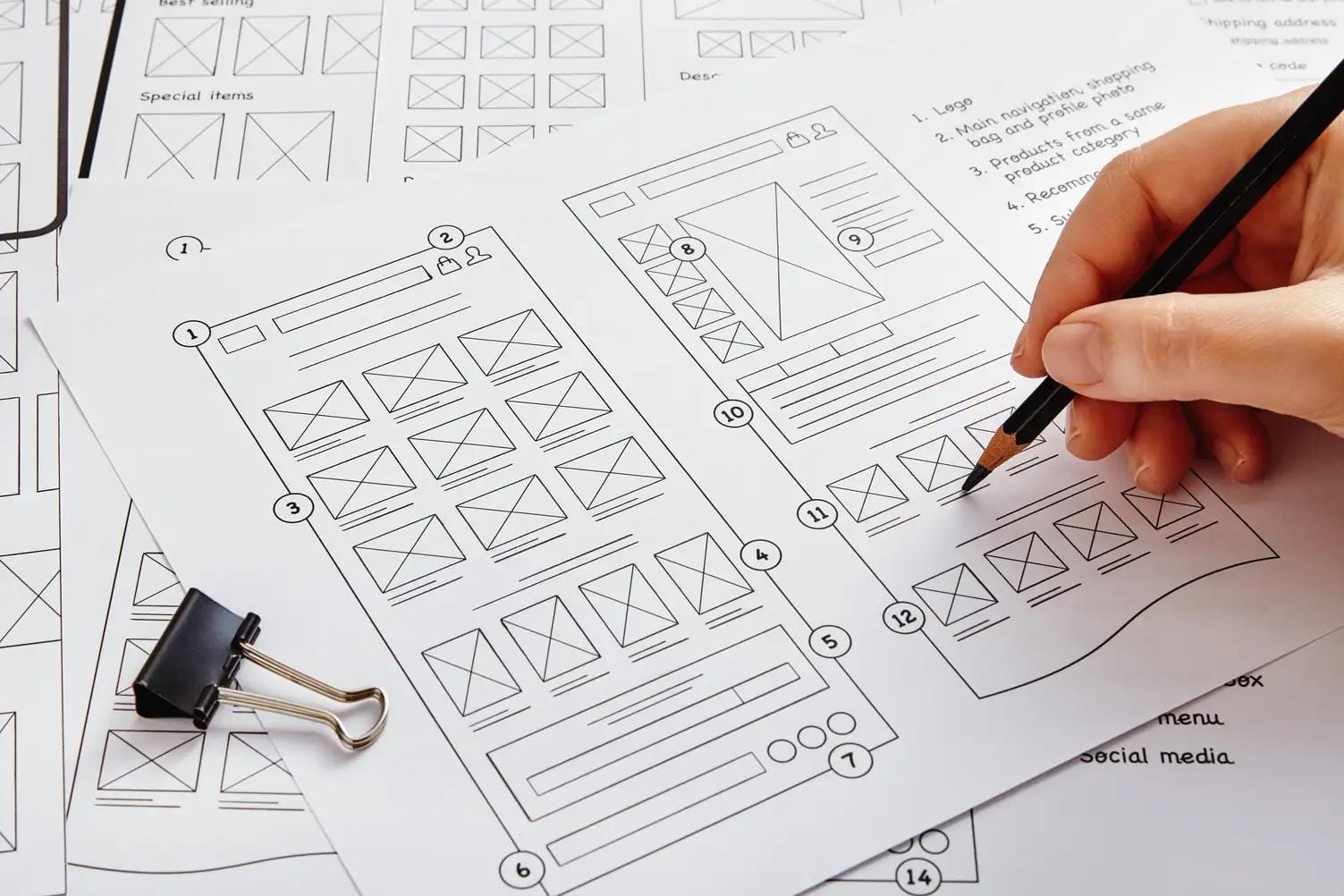 Service page UX structure for conversion optimization concept